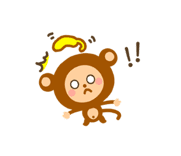 Banana QQ  Monkey sticker #9583813