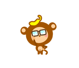 Banana QQ  Monkey sticker #9583815
