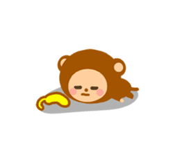 Banana QQ  Monkey sticker #9583822