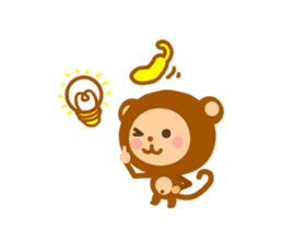 Banana QQ  Monkey sticker #9583826