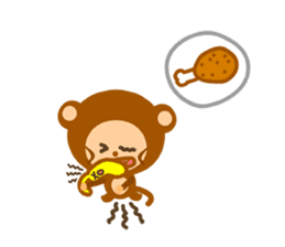 Banana QQ  Monkey sticker #9583830