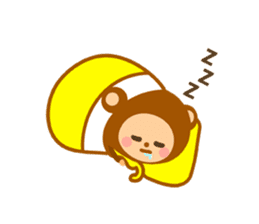 Banana QQ  Monkey sticker #9583839