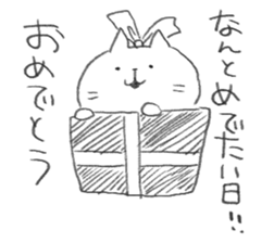 tsubuyaki cat sticker #9583994