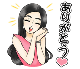 Small celebrity Sachiko Vol.1 "greeting" sticker #9584004
