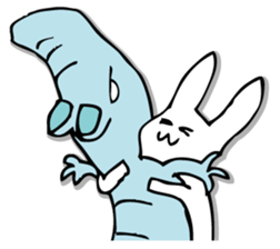 Rabbit of fairy tale talk 7 sticker #9584040