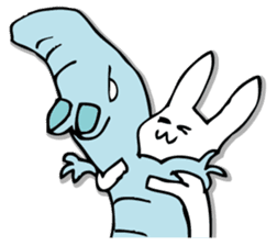 Rabbit of fairy tale talk 7 sticker #9584040