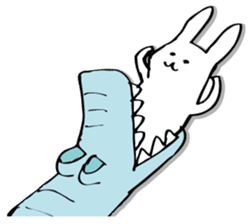 Rabbit of fairy tale talk 7 sticker #9584059