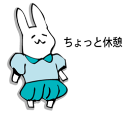 Rabbit of fairy tale talk 7 sticker #9584066