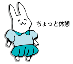 Rabbit of fairy tale talk 7 sticker #9584066
