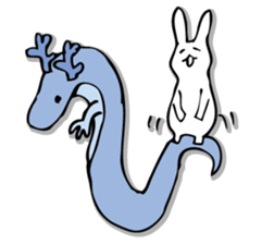 Rabbit of fairy tale talk 7 sticker #9584070