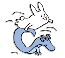 Rabbit of fairy tale talk 7 sticker #9584077