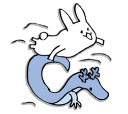 Rabbit of fairy tale talk 7 sticker #9584077