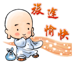 bless little monk sticker #9586758