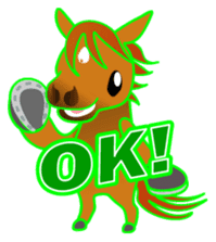 Cute horses :) sticker #9587526