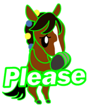 Cute horses :) sticker #9587529