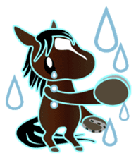 Cute horses :) sticker #9587533