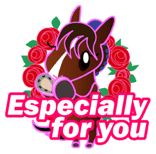 Cute horses :) sticker #9587546