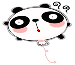 panda balloon sticker #9587882