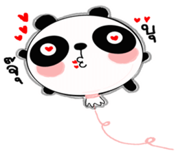 panda balloon sticker #9587884