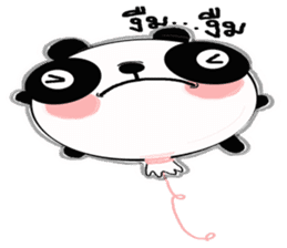 panda balloon sticker #9587887