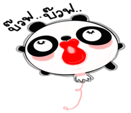 panda balloon sticker #9587888
