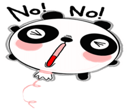 panda balloon sticker #9587889