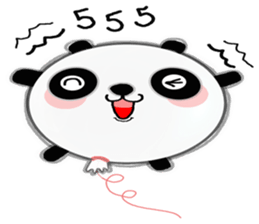 panda balloon sticker #9587891