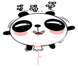 panda balloon sticker #9587896