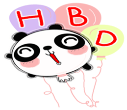 panda balloon sticker #9587900