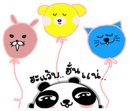 panda balloon sticker #9587904
