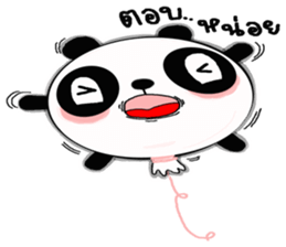 panda balloon sticker #9587907