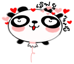 panda balloon sticker #9587911