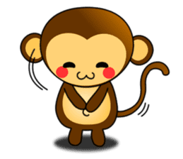 Happy new year !! monkey is come. sticker #9588229