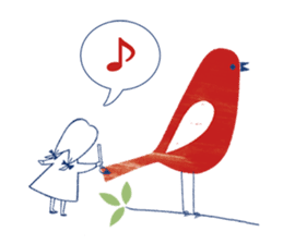 Chirping birds sticker #9589082