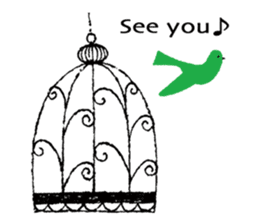 Chirping birds sticker #9589094