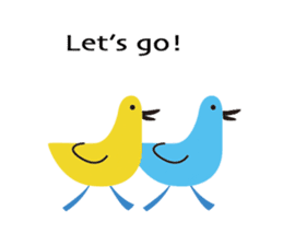 Chirping birds sticker #9589105