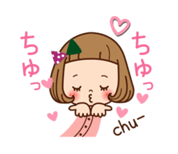 A sticker of the love of the girl sticker #9589880