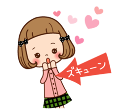 A sticker of the love of the girl sticker #9589889