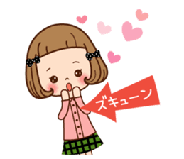 A sticker of the love of the girl sticker #9589889