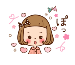 A sticker of the love of the girl sticker #9589899