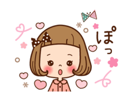 A sticker of the love of the girl sticker #9589899