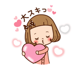 A sticker of the love of the girl sticker #9589907