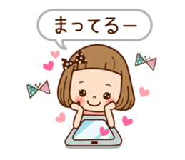 A sticker of the love of the girl sticker #9589915