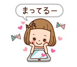 A sticker of the love of the girl sticker #9589915