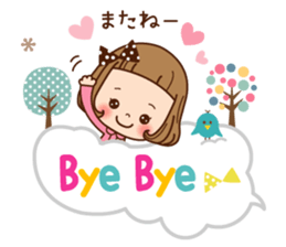 A sticker of the love of the girl sticker #9589919