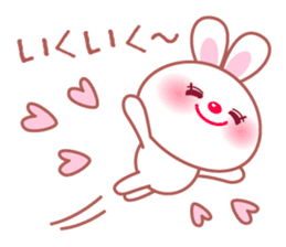 Adorable fluffy bunny sticker #9590337