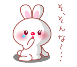 Adorable fluffy bunny sticker #9590353