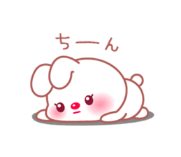 Adorable fluffy bunny sticker #9590355