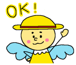 Yellow fairy sticker sticker #9592085