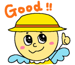 Yellow fairy sticker sticker #9592086